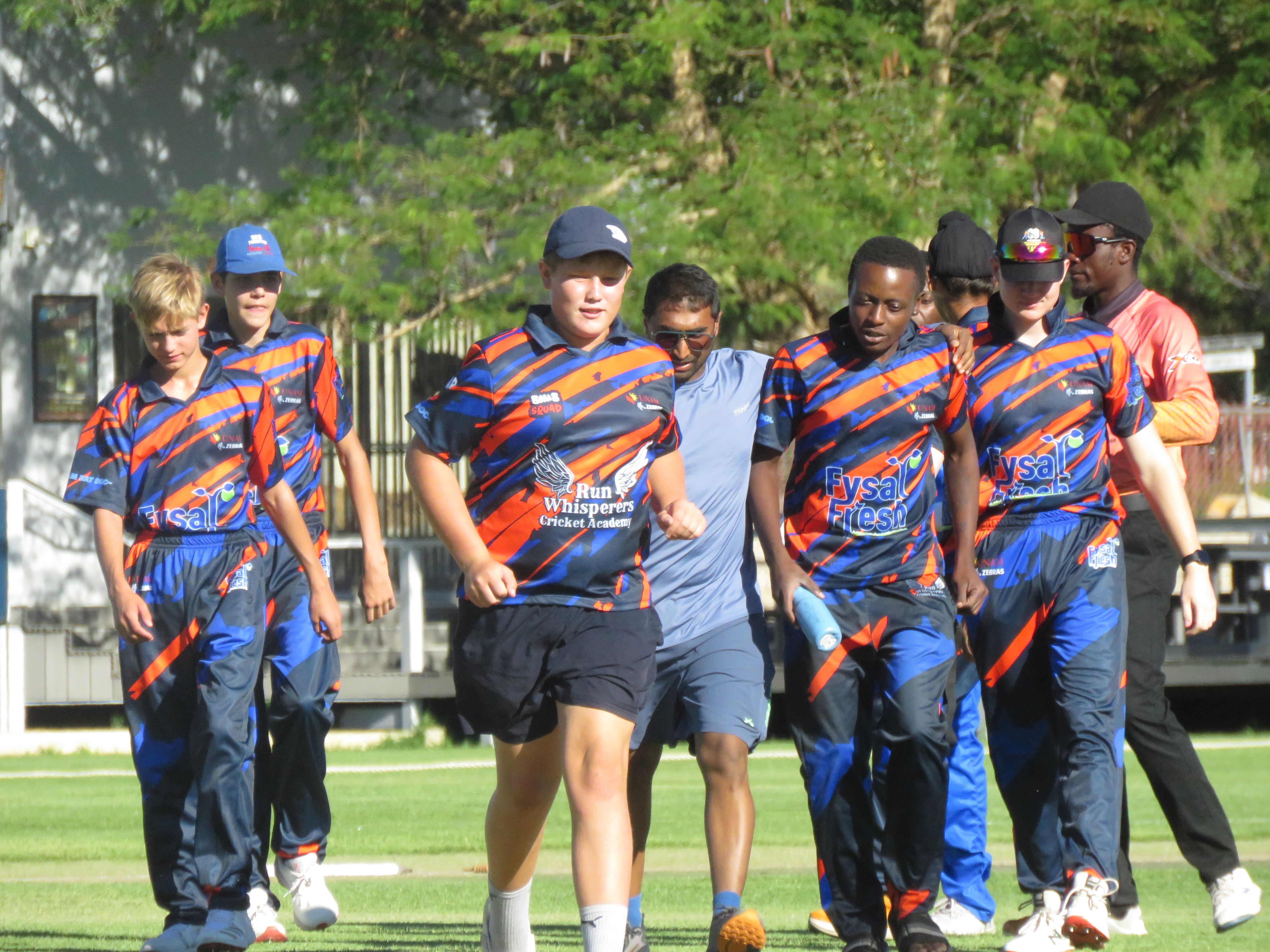 Cricket match action